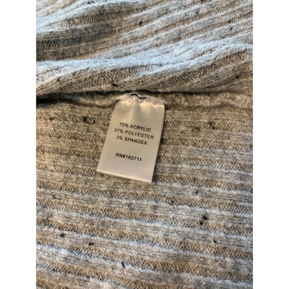 Love Ellie ColorBlock Gray and White Open Cardigan Size Large - Picture 4 of 7